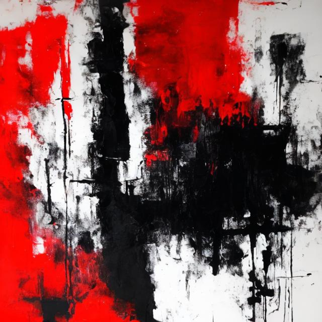 Prompt: the words HumbleBeast in abstract art of black, white and red
