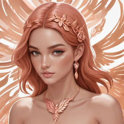 Prompt: PhoenixRaeigh, rose gold