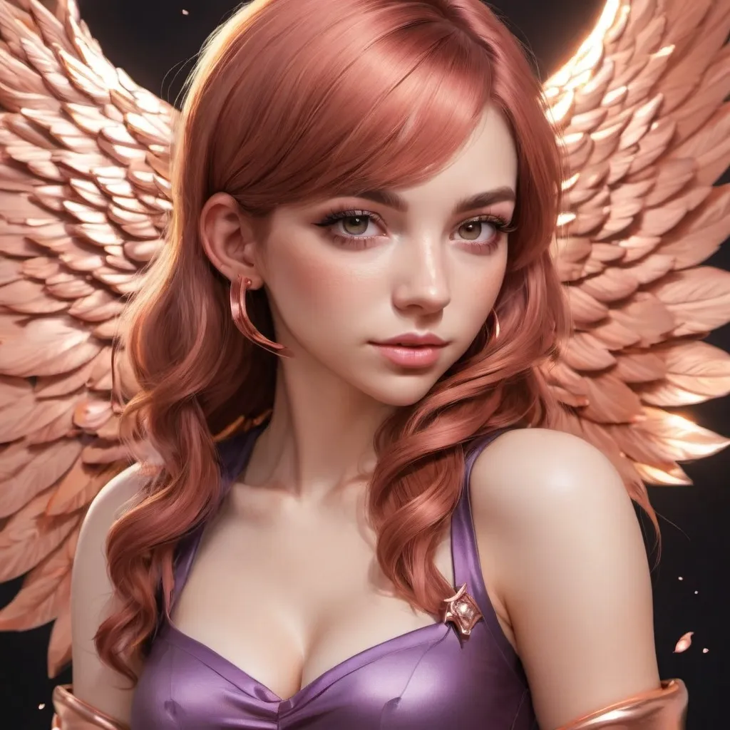 Prompt: PhoenixRaeigh, rose gold, twitch