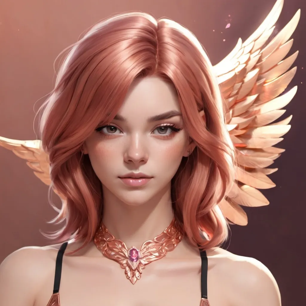 Prompt: PhoenixRaeigh, rose gold, twitch