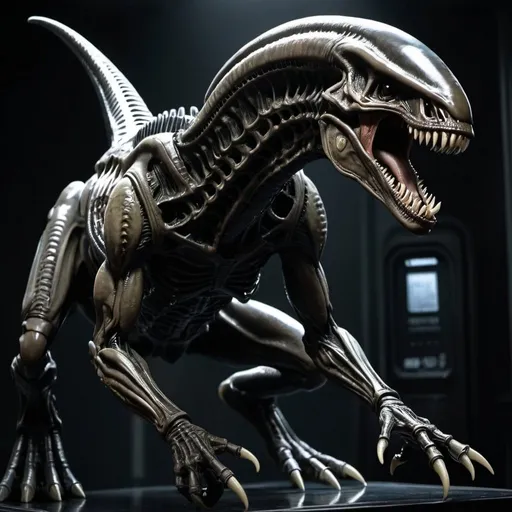 Prompt: a Dino xenomorfe

