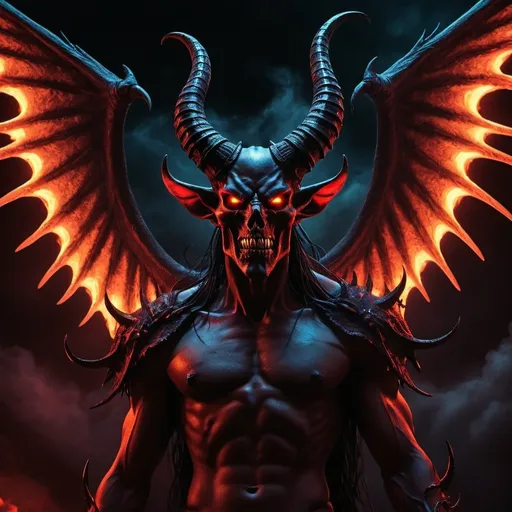 Prompt: Unholy lord commanding the archdemon, dark and menacing, surreal digital art, fiery and sinister atmosphere, high quality, demonic, dark tones, commanding presence, detailed horns and wings, ominous glow, dramatic lighting, hellish setting, intense and vibrant colors, fiery effects, commanding presence, otherworldly, demonic, surreal, haunting, intense shadows, digital art, surreal, atmospheric lighting