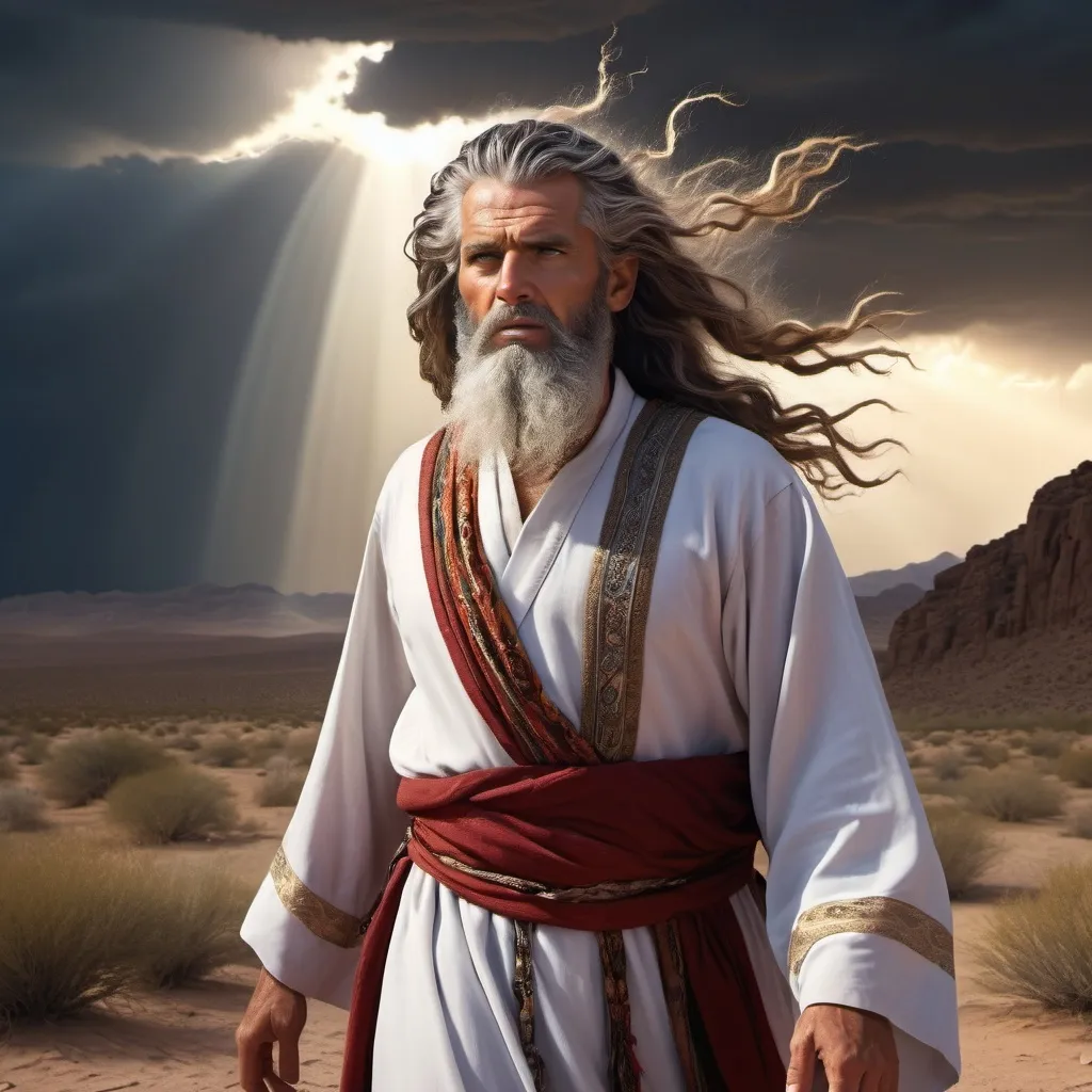 Prompt: Biblical prophet elijah
