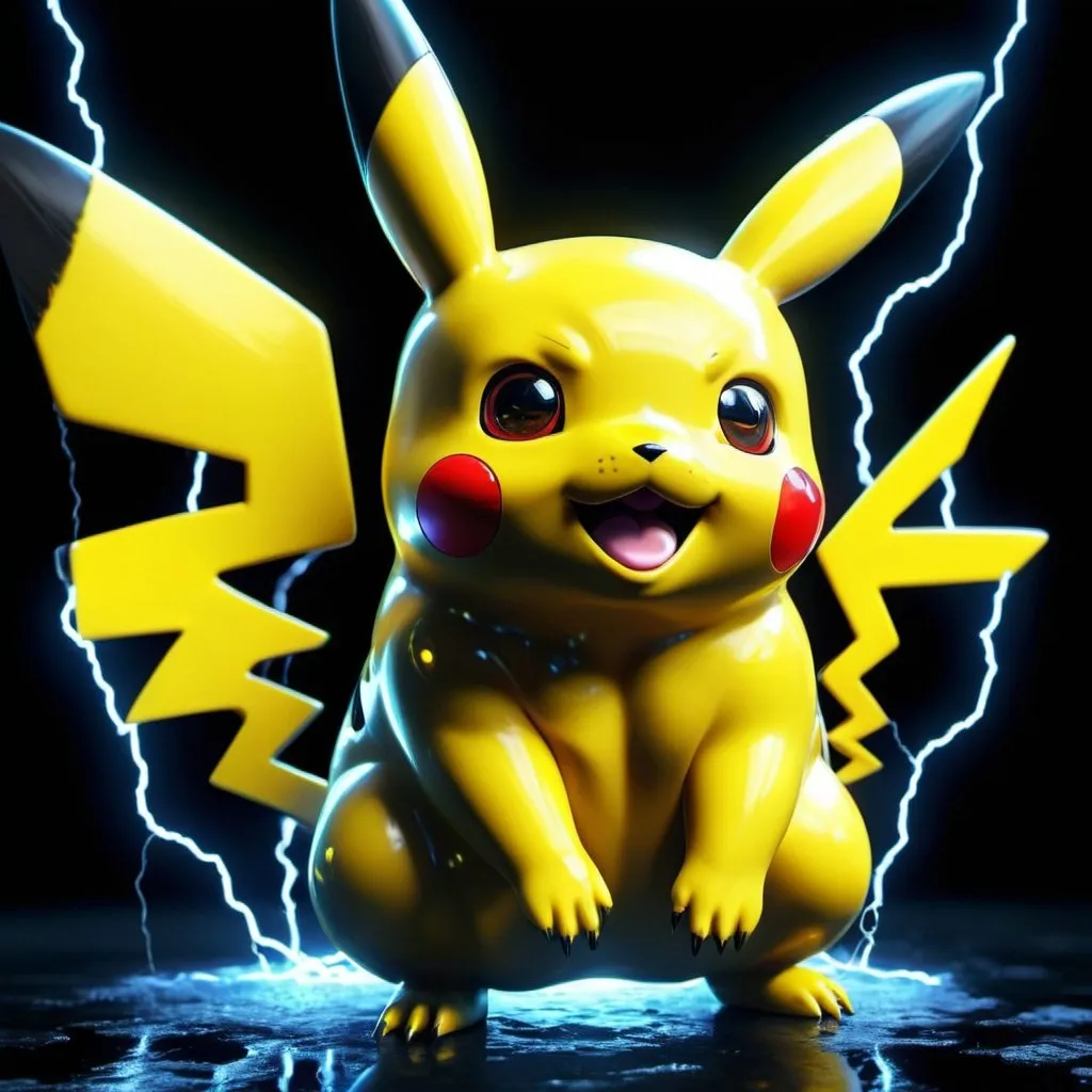 Prompt: Liquid otherworldly cool dreamy glowing Pikachu electric blackliquid cinematic internal glow hyperdetailed intricately detailed 4k photorealistic
Hyperrealism bionic futurisme powerful cinematic dramatic trippy lightning