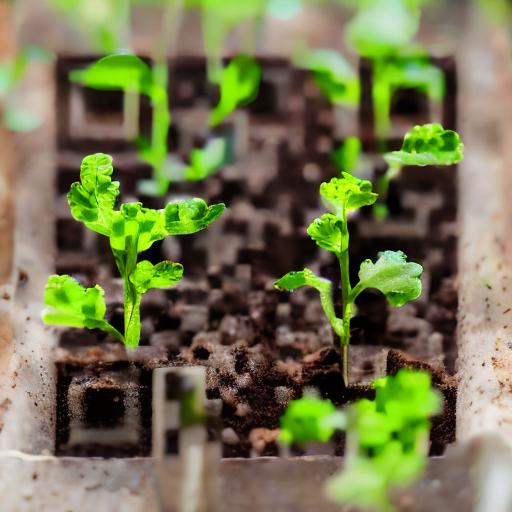 Prompt: Plants seedlings seeds sprouting 