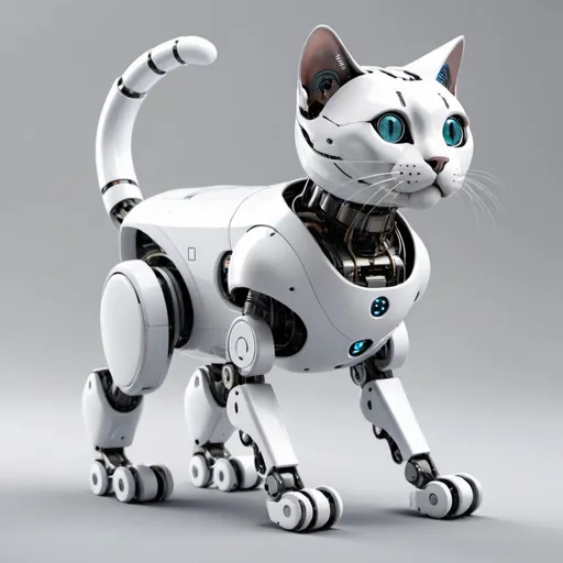 Prompt: A cat robot

