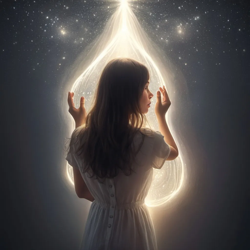 Prompt: your own light reflected back to you through another person