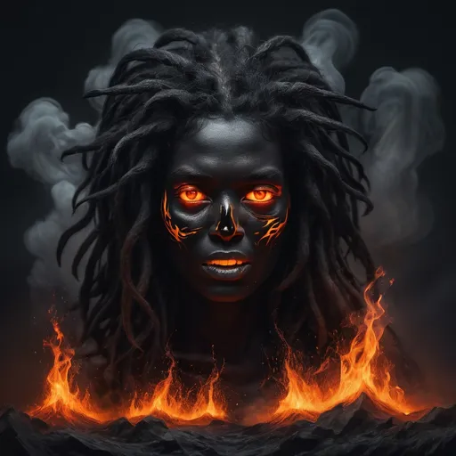 Prompt: Le feu noir de la dernière peur
