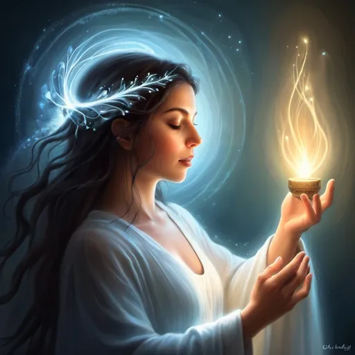 Prompt: Spirit and in beauty. May you become the source of your own light