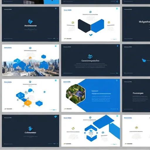 Prompt: Professional Powerpoint presentation template with Chargoon and Docker logo, clean and professional design, modern corporate style, high quality, minimalistic, professional colors, simple layout, sleek and professional, minimalist, corporate, Chargoon logo, Docker logo, modern design, professional look, clean design, highres