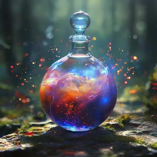 Prompt: (healing potion), (magical fog swirls), vibrant colors, luminous glow, enchanting atmosphere, mystical elements, ethereal background, red liquit ,delicate sparkles, aura of tranquility, charm of nature, ultra-detailed, high quality, dreamlike essence, whimsical ambiance.