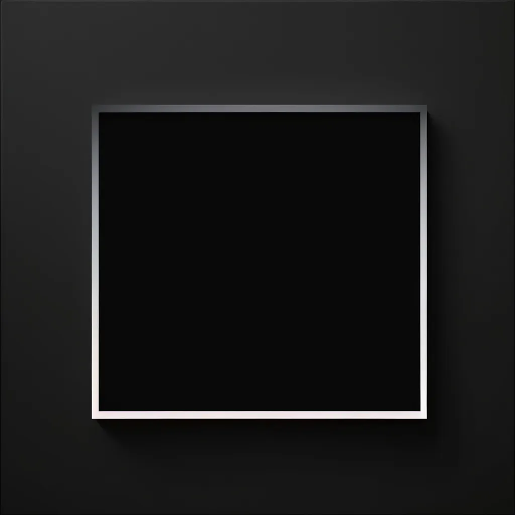 Prompt: large black rectangle with soft white gradient edges.