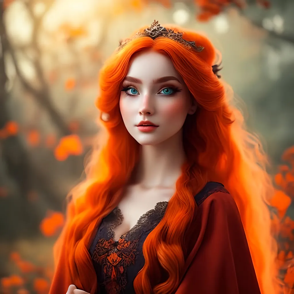 Prompt: #Vasa# character {{illustration masterpiece, epic painting} a sorceress with long red hair and orange eyes, she's wearing a red cloak, beautiful neck, orange pupils,
intricate, elegant, smooth, sharp focus, illustration, 4k