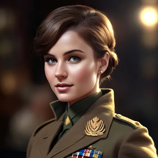 Prompt: Vasa# character, 
a lizard in ww2 uniform, short brown hair, 
fantasy,
illustration masterpiece, epic painting, intricate, elegant, smooth, sharp focus, 4k, illustration, background details, high-res, detailed, professional, atmospheric lighting