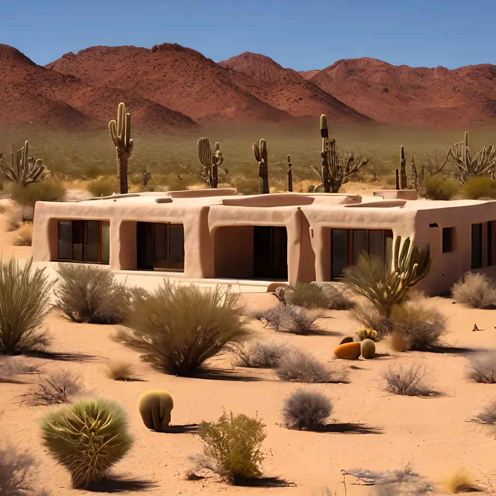 Prompt: desert homes






