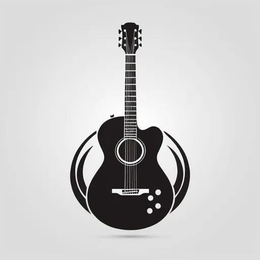 Prompt: A Guitar Logo
