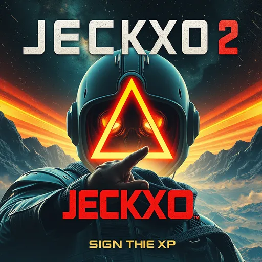 Prompt: a stunning powerful  sci-fi movie poster titled Jeckxo 2: sign the xp!