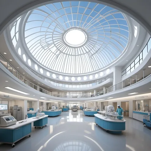 Prompt: (Dome hospital engineering plans), technical blueprints, detailed architectural sketches, intricate dimensions, functional layouts, modern hospital design, innovative dome structure, emphasizing space efficiency, vibrant color scheme, clean lines, precise measurements, high-quality resolution, ultra-detailed illustration, showcasing interior and exterior views.