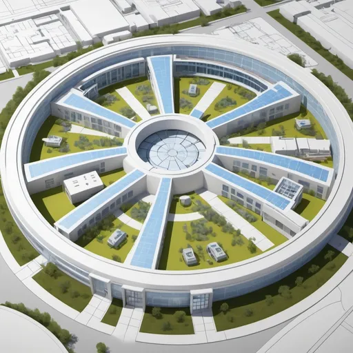 Prompt: (Dome hospital engineering plans), technical blueprints, detailed architectural sketches, intricate dimensions, functional layouts, modern hospital design, innovative dome structure, emphasizing space efficiency, vibrant color scheme, clean lines, precise measurements, high-quality resolution, ultra-detailed illustration, showcasing interior and exterior views.