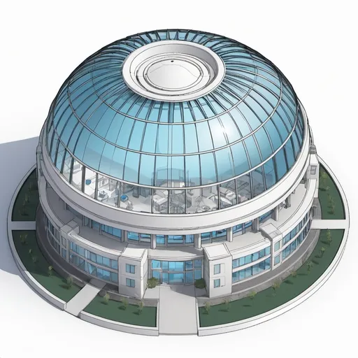 Prompt: (Dome hospital engineering plans), technical blueprints, detailed architectural sketches, intricate dimensions, functional layouts, modern hospital design, innovative dome structure, emphasizing space efficiency, vibrant color scheme, clean lines, precise measurements, high-quality resolution, ultra-detailed illustration, showcasing interior and exterior views.