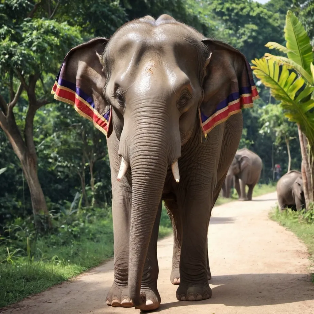 Prompt: thai elephant