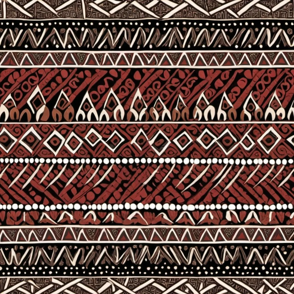 Prompt: Provide a contemporary sepik design pattern 