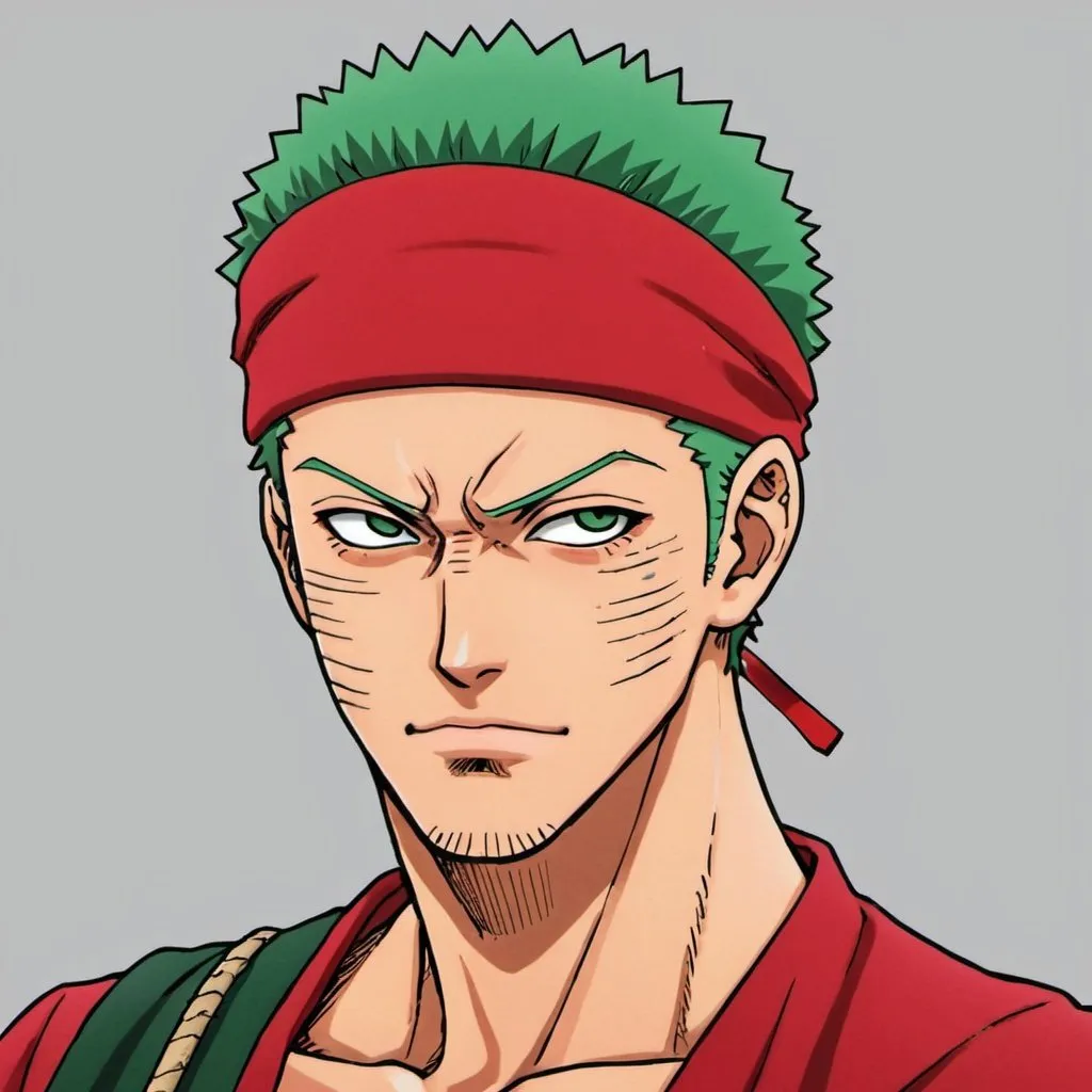 Prompt: red zoro