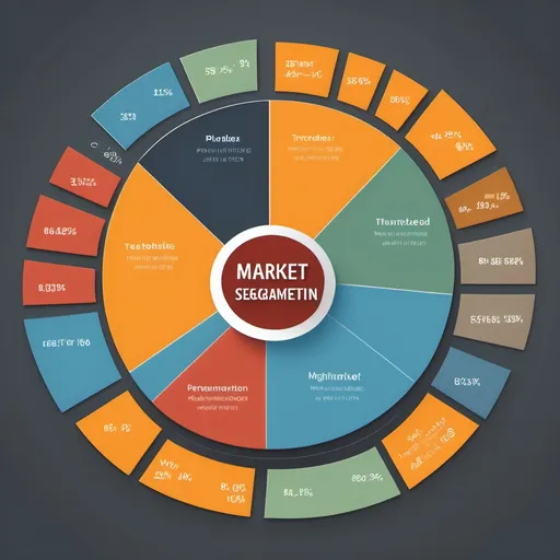 Prompt: Please provide visual representation of market segmentation 