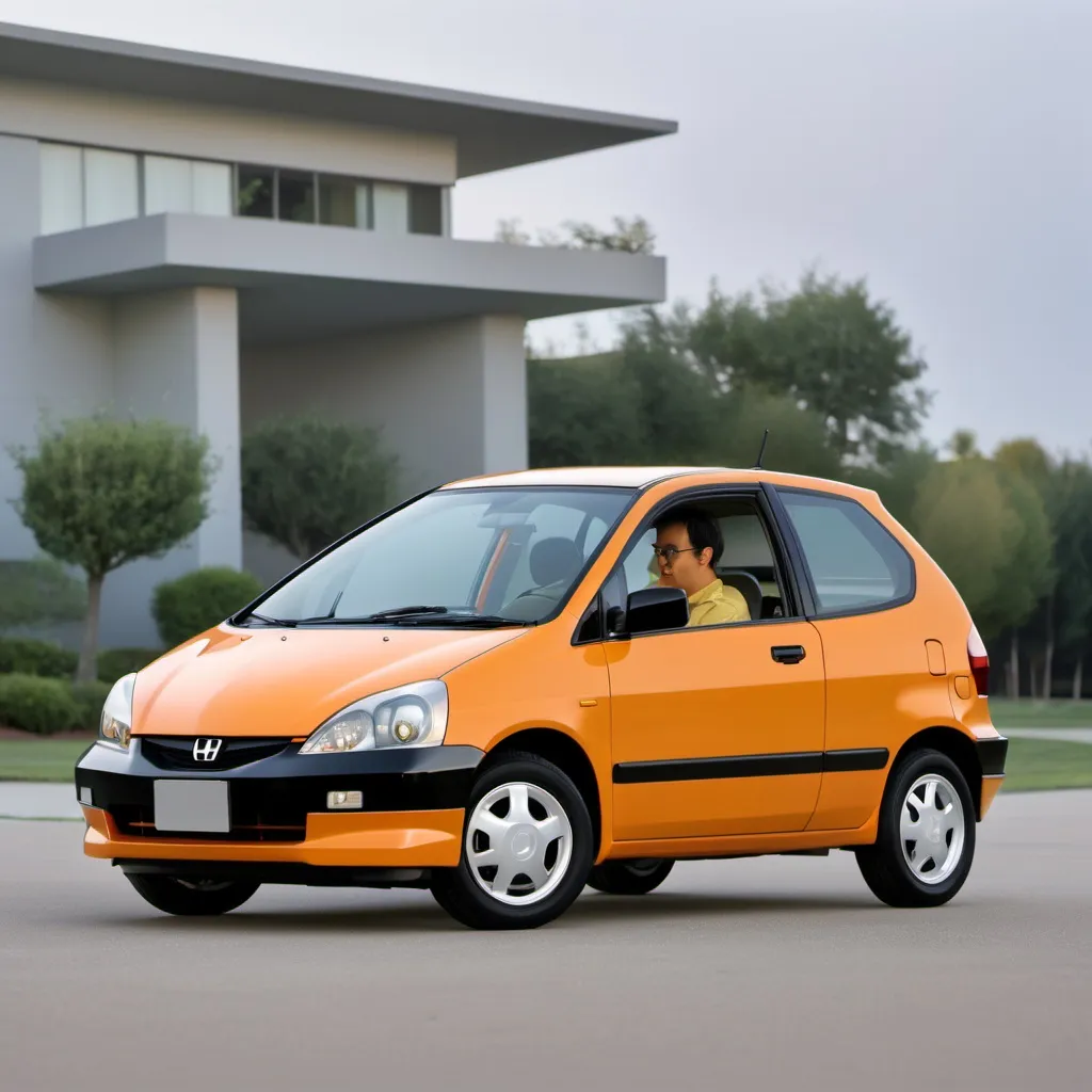 Prompt: First generation Honda fit two door styled by Pininfarina



