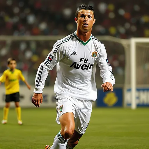 Prompt: Cristiano Ronaldo dos Santos Aveiro was born on February 5, 1985, in Funchal, Madeira, Portugal. Growing up in a modest family, he showed a passion for soccer from a young age. At just 8 years old, he joined the local club Andorinha, where his father worked as a kit man. His talent was evident, and by the age of 12, he moved to Lisbon to join Sporting CP, leaving his family behind to pursue his dream.

Ronaldo's rise to fame began when he joined Manchester United in 2003 at just 18. Under the guidance of Sir Alex Ferguson, he developed into one of the world's best players, winning three Premier League titles and the UEFA Champions League. In 2009, he made a historic transfer to Real Madrid for a then-record fee of £80 million. There, he shattered numerous records, including becoming the club's all-time top scorer and winning four more Champions League titles.

Ronaldo's success extends beyond the pitch; he's known for his philanthropic efforts, including donating millions to various charities. In 2018, he transferred to Juventus and later returned to Manchester United in 2021. His relentless work ethic, dedication, and passion for the game have made him an icon in sports history, inspiring countless fans and aspiring athletes around the world. 

As of now, Ronaldo continues to play professionally, showcasing his enduring talent and love for the game. His journey from a small island to global stardom is a testament to hard work and perseverance.