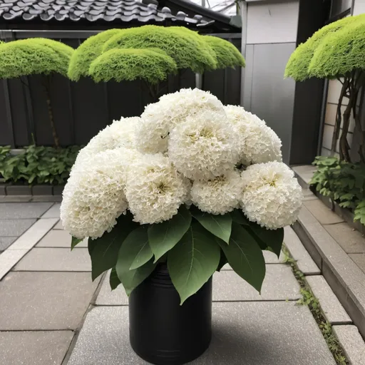 Prompt: 菊の花
花ビラが大きい
花瓶に入っています