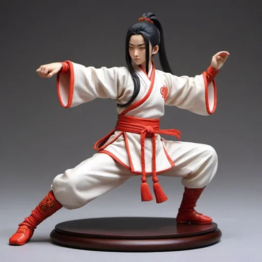 Prompt: Ultra-realistic anime figurines depicting chinese Martial Arts
