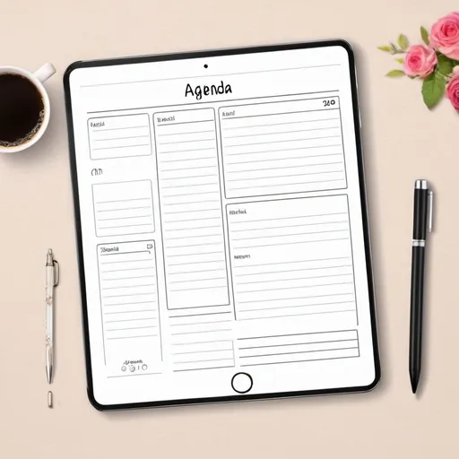 Prompt: Agenda Goodnotes non dat�, agenda num�rique mensuel, mod�le Goodnotes, agenda pour iPad, journal num�rique Pdf, autocollants Goodnotes boh�me, simple