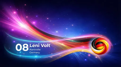 Prompt: Create a TV show graphic scene that takes the background of reference 1 and the bottom third from image 2 along the bottom, with the heart from image 3 in the circle at the right end of the bottom 3rd.

The background colour design should fuse elements of the reference image 3 colour scheme into the existing neons 