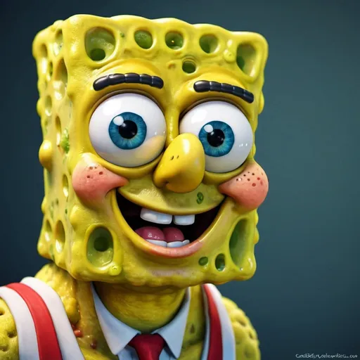 Prompt: create realistic spongeBob