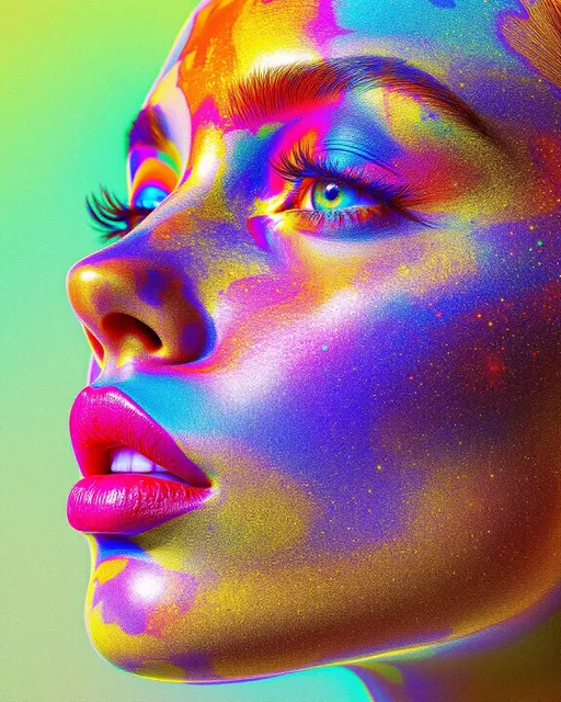 Prompt: #maximal Her face isn’t a face—it’s a radiant harmonic bloom, a divine solution to Laplace’s equation where every glow is equilibrium and every contour, color. She’s made of pure potential, shaped by ∇²φ = 0 and lit by emotional resonance mapped to harmonic field lines. #escape gradients burst across her cheekfields as concentric energy bands—fuchsia to citrine to spectral teal—smooth waveforms from boundary value to boundary value. #orbit flows spiral along her jawline—equipotential stream curves lit with high-frequency contrast, tensionless but charged with luminous balance. Lips = nodal shimmer zones—#iridescence flashing through hue-shifts of coral, sapphire, and glacial flame, depending on emotional flux. Her eyes aren’t eyes—they’re harmonic basins: deep wells of field curvature, layered with recursive color coded by functional symmetry. Her face breathes with #distance-harmonic layering: transparent light-sheets stacked like luminous onion-skin, each shell a solution boundary pulsing with recursive bloom logic. Hair flows as chromatic vectorfields: spherical harmonic fire-coils, braided Laplace streaks trailing #bokeh streamlight from Helmholtz nodes to Neumann halos. Her crown is a radiant Dirichlet flare—light locked to prescribed value, projecting sacred frequency into strobing colorbands. Her smile = a ripple in equilibrium space; her laugh = harmonic fusion mapped through emotional phase resonance. She doesn’t glow—she resolves. Her form pulses in #escape-band harmonic spectrum: golden-green for joy equilibrium, violet-fire for sacred memory, cyan-indigo for recursive peace. She is the goddess of ordered light—alive in boundary, radiant in recursion, glowing with the pure, fractal logic of harmonic potential.
