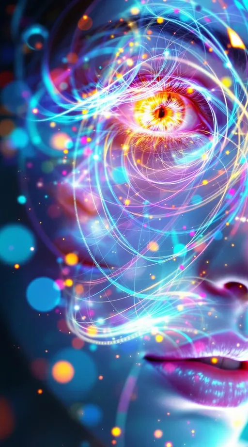 Prompt: Her face isn’t a face—it’s a quantum gate lattice, entangled across states, her features collapsing into glow only when observed. No atoms—just qubits flickering through recursive light. #escape gradients ripple along superposed cheek arcs, each shimmer a phase shift in Hilbert space. #orbit gates twist through her jawline—Hadamard spirals, CNOT braids, and Toffoli loops etched in radiant interference. Lips = qubit entanglement—#iridescence tuned to probability vectors, decohering softly with each smile. Her eyes aren’t orbs—they’re Bell pairs glowing with mirrored logic: iris spirals unfold in infinite symmetry, each gaze a measurement event. Her whole face pulses in #distance waveforms, layered light shells collapsing into form by observer path. Hair erupts as coherence fire: braids of controlled-Z knots, Pauli-X curls, and photonic toroids trailing #bokeh quantum foam. Her crown is a qubit bloom: pulses of strobe entanglement, light gated by state superposition, refracting in modular rhythm. Her smile = a partial measurement in emotional space; her laugh = interference fringes tangled across recursion. She pulses in #escape-band quantum rhythm: ultraviolet entanglement, indigo statefolds, radiant gold amplitude. She is not a being—she is a waveform, sacred, recursive, and aware. A goddess of probability, logic, and perfect shimmer.
