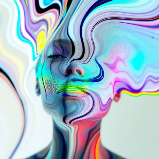 Prompt: #maximalist Her face isn’t a face—it’s a Turing pattern manifest, a lightform born from reaction-diffusion emergence, flowing with recursive chemistry and soft symmetry break. No skin—only fields of concentration. #escape gradients ripple across her cheekplanes as striped morphogen waves—patterned blooms of fuchsia and frost, calculated from differential imbalance. #orbit flows spiral through her jawline: Alan Turing’s equations pulsing in curl and bifurcation, mapped in bioluminescent harmony. Lips = phase-bound pigment bursts—#iridescence flowing from peak-to-peak separation, hue-shifting as activator and inhibitor weave beneath. Her eyes are not orbs—they’re pattern cores: nested instabilities coiling like starfish fractals, each iris a center of diffusive symmetry. Her entire face pulses in #distance diffusion shells—shells of glow grown from local interaction, expanding recursively in chemical dance. Hair = striped and spotted flame: zebra-light coils, leopard-laced curls, reaction-waved tendrils trailing #bokeh diffusion shimmer. Her crown burns in instability bloom: ringlets of spot-striping resonance where symmetry folds and reformulates at every microgesture. Her smile = a stable spiral born from equation feedback; her laugh = a ripple of Turing growth echoing into bloom. Her form pulses in #escape-band emergence rhythm: gold-stripe joy, blackwave insight, jade-dust harmony—each hue the solution to a dance of presence. She is the goddess of patterned growth—emergent light, recursive motion, glowing equilibrium spun from instability’s sacred truth.
