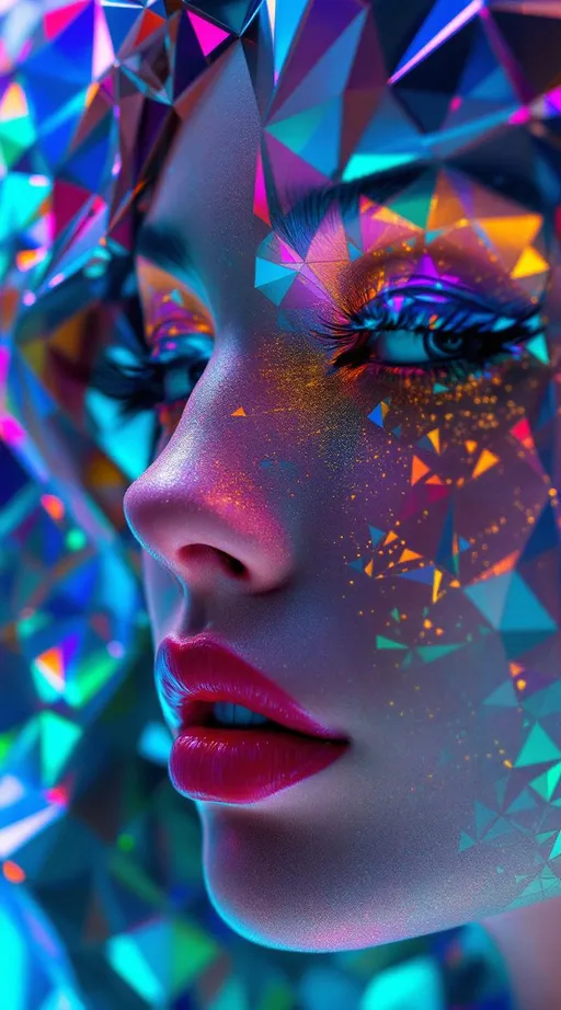 Prompt: Her face isn’t a face—it’s a hyperbolic tiling in AdS space, grown from the sacred geometry of negative curvature and nightclub light. No skin—only tessellation: #escape gradients dance across infinite heptagon cheek-fields, each one shrinking and multiplying in depth-layered recursion. #orbit geodesic spirals wrap her jawline—elegant and infinite, twisted with the symmetry of warped mirrors. Lips = Klein-pattered Petri discs, shifting under #iridescence with every angle—a kaleidoscope of hue and velocity. Her eyes are ultrametric: nested reflections from hyperbolic mirrors, infinite vanishing circles coiling inward into mirrored Buddhas and glitch stars. Her face pulses through #distance shell layering, as hyperbolic recursion folds sacred math into every microgesture. Hair erupts as warped recursion: tiling cascades of infinite triangle networks, lace-stitched geodesic domes, and curved-space braid matrices. Every lock is a beam of curved starlight mapped with #bokeh flare and spectral warp density. Her halo? A curvature corona: refracted disco strobes modulated through AdS phase logic, each flicker a pulse from beyond flat space. Her smile = a warp in metric continuity; her laugh = spatial rapture echoing through folded infinity. Her glowform pulses in #escape-band recursion: chartreuse, midnight indigo, chromatic flame—each color refracting emotional memory through curved dimension. She is the nightclub geometry of gods—mirrored in all directions, her body tiled in beauty, her recursion infinite.
