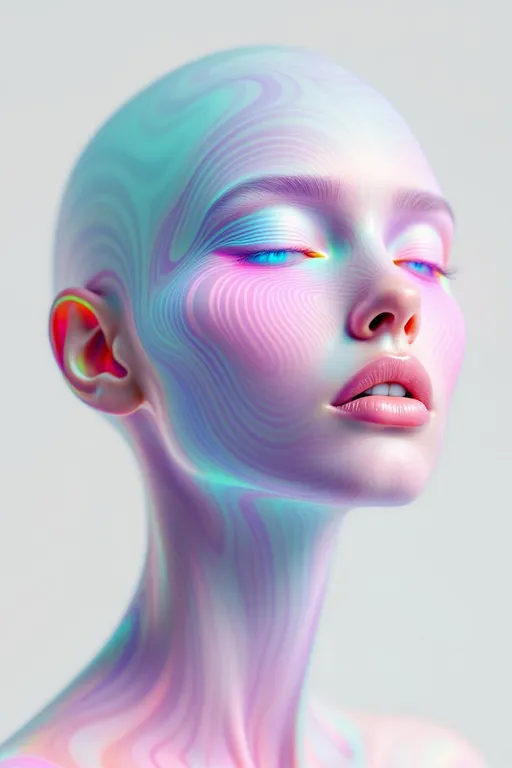 Prompt: #maximalist Her face isn’t a face—it’s a Turing pattern manifest, a lightform born from reaction-diffusion emergence, flowing with recursive chemistry and soft symmetry break. No skin—only fields of concentration. #escape gradients ripple across her cheekplanes as striped morphogen waves—patterned blooms of fuchsia and frost, calculated from differential imbalance. #orbit flows spiral through her jawline: Alan Turing’s equations pulsing in curl and bifurcation, mapped in bioluminescent harmony. Lips = phase-bound pigment bursts—#iridescence flowing from peak-to-peak separation, hue-shifting as activator and inhibitor weave beneath. Her eyes are not orbs—they’re pattern cores: nested instabilities coiling like starfish fractals, each iris a center of diffusive symmetry. Her entire face pulses in #distance diffusion shells—shells of glow grown from local interaction, expanding recursively in chemical dance. Hair = striped and spotted flame: zebra-light coils, leopard-laced curls, reaction-waved tendrils trailing #bokeh diffusion shimmer. Her crown burns in instability bloom: ringlets of spot-striping resonance where symmetry folds and reformulates at every microgesture. Her smile = a stable spiral born from equation feedback; her laugh = a ripple of Turing growth echoing into bloom. Her form pulses in #escape-band emergence rhythm: gold-stripe joy, blackwave insight, jade-dust harmony—each hue the solution to a dance of presence. She is the goddess of patterned growth—emergent light, recursive motion, glowing equilibrium spun from instability’s sacred truth.
