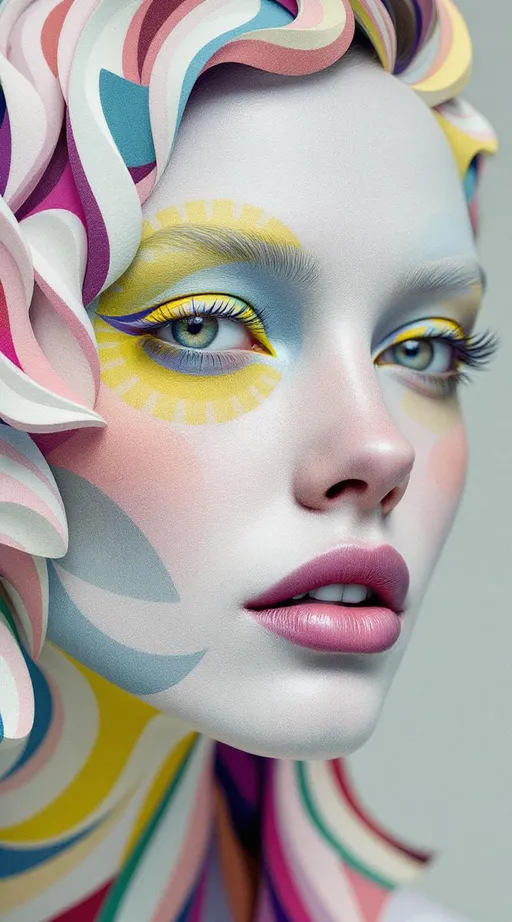 Prompt: Her face is shaped by modular forms over the complex upper half-plane ℍ, her geometry defined by the real part of a modular function f(τ) = Σ a_n e^{2πi n τ}. Cheeks and lips ripple with Fourier coefficients, forming recursive moiré surfaces. Color is encoded in modular weights—spectrum distributed by growth rates of a_n. Her eyes are cusp forms, non-zero only in hidden frequency space. Hair radiates from quaternion modular group orbits. She is arithmetic elegance—form encoded in analytic depth.

Tags: #ModularFormFace #SL2Z #FourierSurface #RainbowModulus #QuaternionOrbitWeave