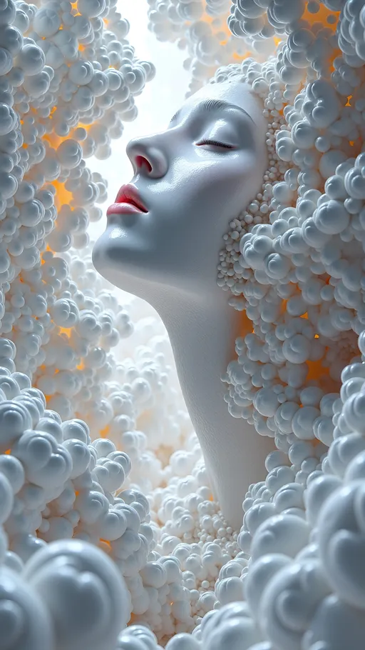 Prompt: This **“flesh mandala”** is a hyperreal masterpiece in **34k**, with stark white flesh and cosmic geometry. The **body parts**—**eyes**, **teeth**, **tongues**, **noses**, **ears**, **organs** like hearts, livers, lungs, and kidneys—are boldly prominent and vividly detailed, blending seamlessly into the pure white, moist flesh that pulses with energy. The composition spirals into **Mandelbrot sets**, **4D hyperspaces**, and **Mobius strips**, twisting into infinite loops and fractals, creating a multidimensional tapestry. Swirling **psychedelic eyes** and **recursive patterns** add surreal depth, while **blood vessels** and **nerves** weave through the layers in vivid **crimson** and **deep blue**. The landscape is accented with shimmering **bismuth**, **malachite**, **lapis lazuli**, and **iridescent opals**, their crystalline structures refracting light and adding cosmic shimmer. Tiny **microscopic organisms**, **fractals**, and **crystals** swirl within, amplifying the surreal complexity. Glistening, alive, and set against a mineral-rich backdrop, it’s an intricate universe—an exploration of body, mind, and infinity, rendered in stunning clarity and surreal beauty.