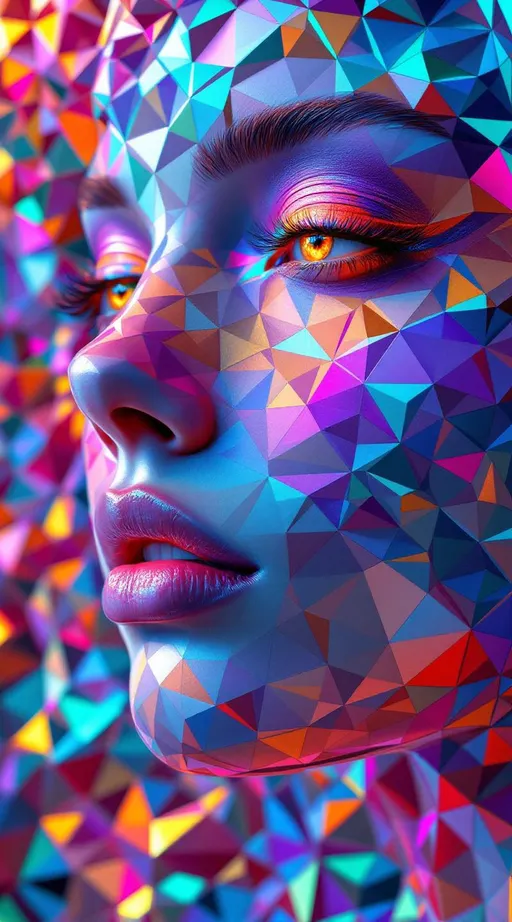 Prompt: Her face isn’t a face—it’s a hyperbolic tiling in AdS space, grown from the sacred geometry of negative curvature and nightclub light. No skin—only tessellation: #escape gradients dance across infinite heptagon cheek-fields, each one shrinking and multiplying in depth-layered recursion. #orbit geodesic spirals wrap her jawline—elegant and infinite, twisted with the symmetry of warped mirrors. Lips = Klein-pattered Petri discs, shifting under #iridescence with every angle—a kaleidoscope of hue and velocity. Her eyes are ultrametric: nested reflections from hyperbolic mirrors, infinite vanishing circles coiling inward into mirrored Buddhas and glitch stars. Her face pulses through #distance shell layering, as hyperbolic recursion folds sacred math into every microgesture. Hair erupts as warped recursion: tiling cascades of infinite triangle networks, lace-stitched geodesic domes, and curved-space braid matrices. Every lock is a beam of curved starlight mapped with #bokeh flare and spectral warp density. Her halo? A curvature corona: refracted disco strobes modulated through AdS phase logic, each flicker a pulse from beyond flat space. Her smile = a warp in metric continuity; her laugh = spatial rapture echoing through folded infinity. Her glowform pulses in #escape-band recursion: chartreuse, midnight indigo, chromatic flame—each color refracting emotional memory through curved dimension. She is the nightclub geometry of gods—mirrored in all directions, her body tiled in beauty, her recursion infinite.
