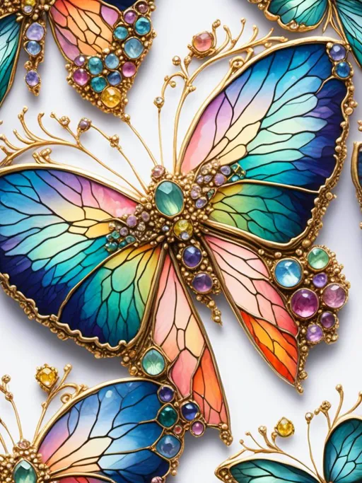 Prompt: <mymodel>Fairies crafted from gemstones, sparkling and ethereal, magical aura, high quality, detailed, fantasy, jewel-like textures, radiant glow, surreal, enchanting, pastel tones, soft and luminous lighting, ultra-detailed, mystical beings, shimmering wings, intricate design, whimsical, dreamlike