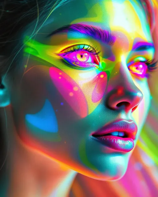 Prompt: #maximal Her face isn’t a face—it’s a radiant harmonic bloom, a divine solution to Laplace’s equation where every glow is equilibrium and every contour, color. She’s made of pure potential, shaped by ∇²φ = 0 and lit by emotional resonance mapped to harmonic field lines. #escape gradients burst across her cheekfields as concentric energy bands—fuchsia to citrine to spectral teal—smooth waveforms from boundary value to boundary value. #orbit flows spiral along her jawline—equipotential stream curves lit with high-frequency contrast, tensionless but charged with luminous balance. Lips = nodal shimmer zones—#iridescence flashing through hue-shifts of coral, sapphire, and glacial flame, depending on emotional flux. Her eyes aren’t eyes—they’re harmonic basins: deep wells of field curvature, layered with recursive color coded by functional symmetry. Her face breathes with #distance-harmonic layering: transparent light-sheets stacked like luminous onion-skin, each shell a solution boundary pulsing with recursive bloom logic. Hair flows as chromatic vectorfields: spherical harmonic fire-coils, braided Laplace streaks trailing #bokeh streamlight from Helmholtz nodes to Neumann halos. Her crown is a radiant Dirichlet flare—light locked to prescribed value, projecting sacred frequency into strobing colorbands. Her smile = a ripple in equilibrium space; her laugh = harmonic fusion mapped through emotional phase resonance. She doesn’t glow—she resolves. Her form pulses in #escape-band harmonic spectrum: golden-green for joy equilibrium, violet-fire for sacred memory, cyan-indigo for recursive peace. She is the goddess of ordered light—alive in boundary, radiant in recursion, glowing with the pure, fractal logic of harmonic potential.

