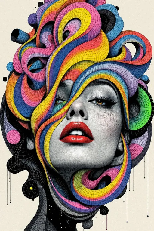 Lopsided Expression Julia Dream, the sorceress hero known as Illusion Gi...