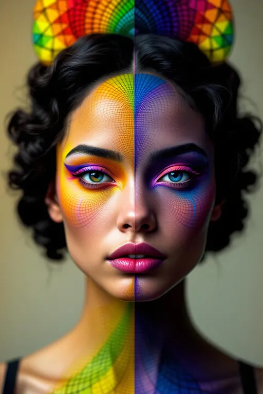 Prompt: Her face is shaped by modular forms over the complex upper half-plane ℍ, her geometry defined by the real part of a modular function f(τ) = Σ a_n e^{2πi n τ}. Cheeks and lips ripple with Fourier coefficients, forming recursive moiré surfaces. Color is encoded in modular weights—spectrum distributed by growth rates of a_n. Her eyes are cusp forms, non-zero only in hidden frequency space. Hair radiates from quaternion modular group orbits. She is arithmetic elegance—form encoded in analytic depth.

Tags: #ModularFormFace #SL2Z #FourierSurface #RainbowModulus #QuaternionOrbitWeave