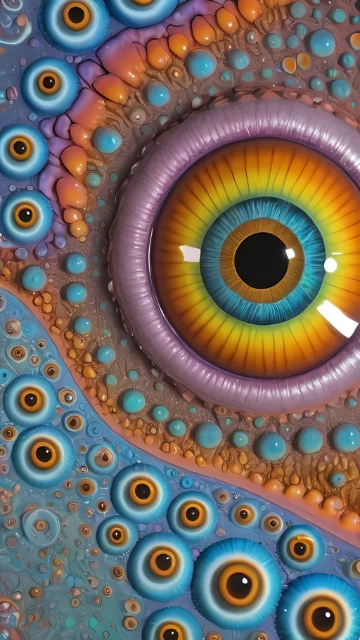 Prompt: an extremely hyper realistic ultra super textural weird trippy surreal psychedelic entity, Quadrifolium Curve, apollonian gaskets, catenoids, white, translucent, clear, bright bright pastel colors, oil slick rainbow sheen effect, lots and lots of light, lots of crazy colorful compound psychedelic human eyes, rows of human teeth, fungus, atoms, diatoms, enneper sufaces, apollonian gaskets, Quadrifolium Curve