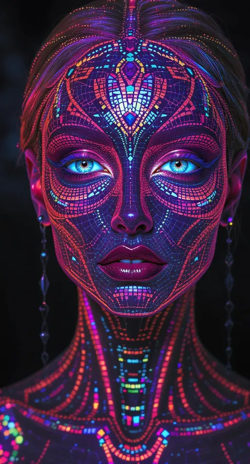 Prompt: Her face is the Yoneda lemma in flesh—a categorical mirror where each feature reflects every morphism into her. For each object A in a category \mathcal{C}, her expression contains \text{Hom}(A, -), encoded as symmetry upon symmetry. Cheeks form from representable functors, her skin an enriched presheaf in rainbow light. Color modulates via natural transformations—each glint a commuting diagram. Her eyes? Adjoint functors gazing into dual categories. Her hair is braided via quaternion tensor functors. She is the internal logic of the universe, folded in on itself.

Tags: #YonedaFace #MirrorMorphism #PresheafSkin #RainbowFunctorField #4DCategoricalLight