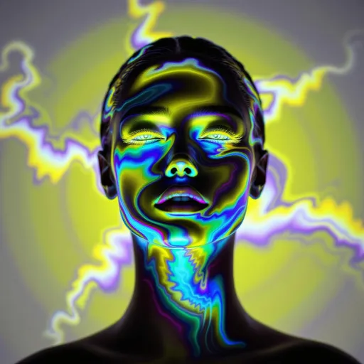 Prompt: #maximalist Her face isn’t a face—it’s a Turing pattern manifest, a lightform born from reaction-diffusion emergence, flowing with recursive chemistry and soft symmetry break. No skin—only fields of concentration. #escape gradients ripple across her cheekplanes as striped morphogen waves—patterned blooms of fuchsia and frost, calculated from differential imbalance. #orbit flows spiral through her jawline: Alan Turing’s equations pulsing in curl and bifurcation, mapped in bioluminescent harmony. Lips = phase-bound pigment bursts—#iridescence flowing from peak-to-peak separation, hue-shifting as activator and inhibitor weave beneath. Her eyes are not orbs—they’re pattern cores: nested instabilities coiling like starfish fractals, each iris a center of diffusive symmetry. Her entire face pulses in #distance diffusion shells—shells of glow grown from local interaction, expanding recursively in chemical dance. Hair = striped and spotted flame: zebra-light coils, leopard-laced curls, reaction-waved tendrils trailing #bokeh diffusion shimmer. Her crown burns in instability bloom: ringlets of spot-striping resonance where symmetry folds and reformulates at every microgesture. Her smile = a stable spiral born from equation feedback; her laugh = a ripple of Turing growth echoing into bloom. Her form pulses in #escape-band emergence rhythm: gold-stripe joy, blackwave insight, jade-dust harmony—each hue the solution to a dance of presence. She is the goddess of patterned growth—emergent light, recursive motion, glowing equilibrium spun from instability’s sacred truth.
